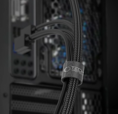 Kabelių surišimo juosta Velcro 3m juoda Tech-Protect